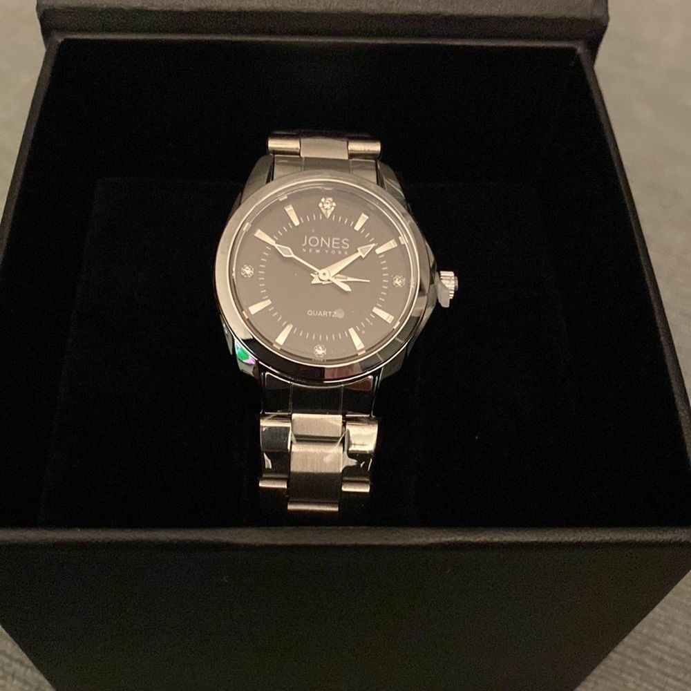 NWT Jones New York Ladies Silver Quartz Watch - Anna